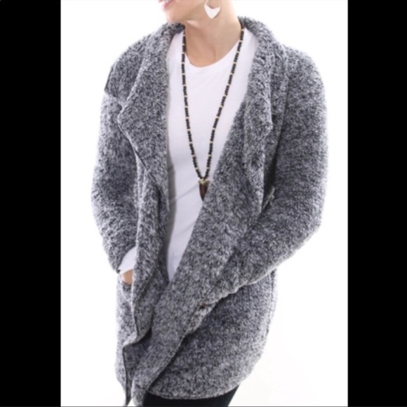 PJ Salvage Cozy Sherpa Cardigan - Picture 1 of 6
